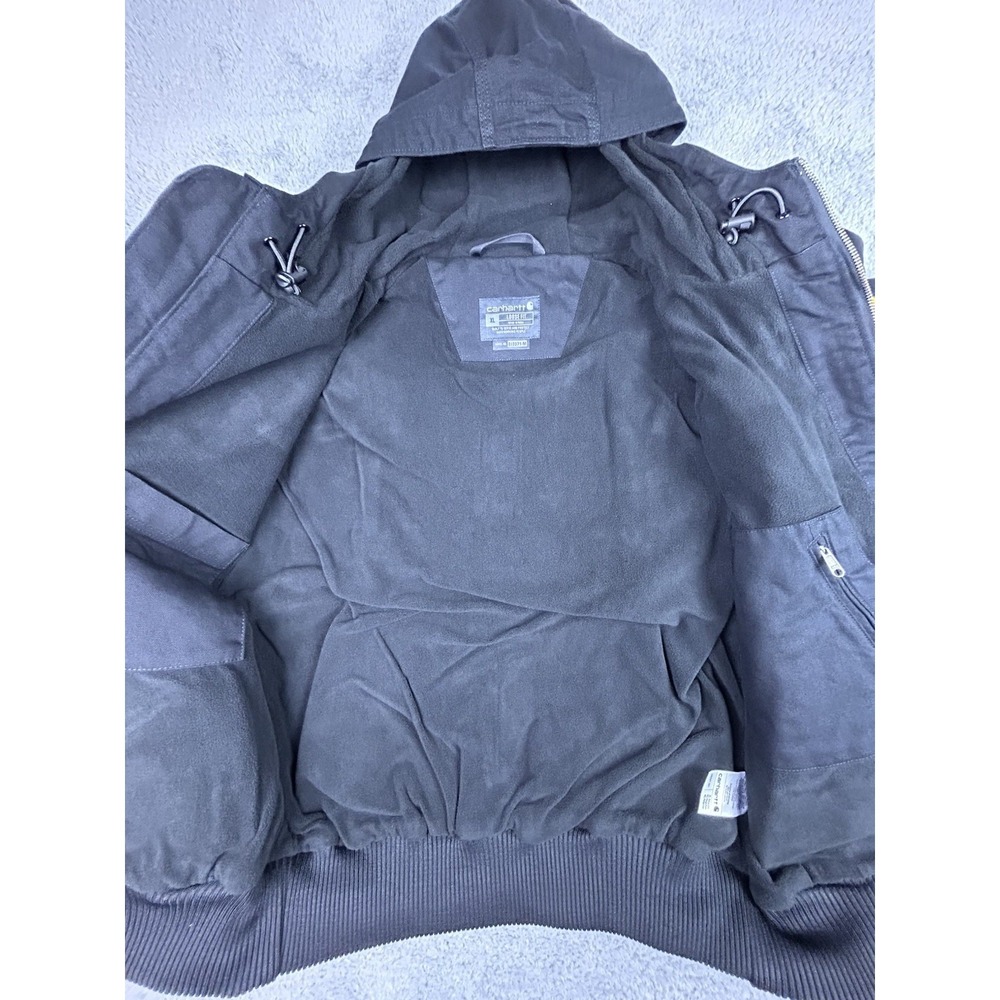 Carhartt Full Swing Armstrong Black Active Jacket Fleece Men's Size XL OJ3371-M - Picture 9 of 12